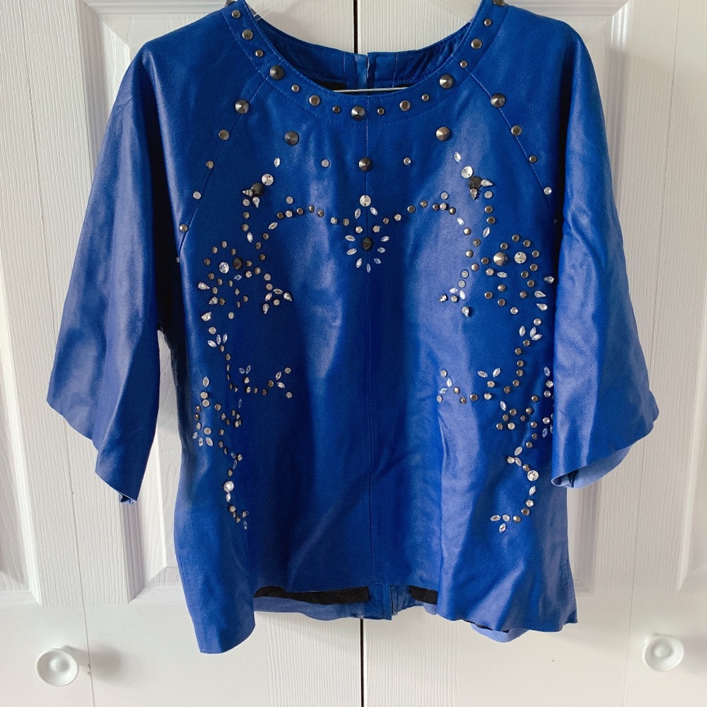 COPY - ASOS Genuine lamb leather top 3/4 sleeves US6